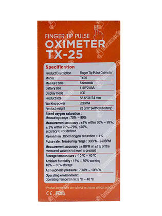 Tushti Pulse Oximeter Tx 25 + 1